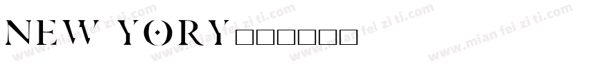 NEW YORY字体转换